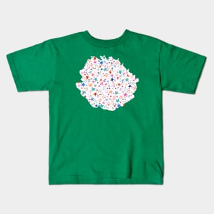 Winter stars Pink Kids T-Shirt